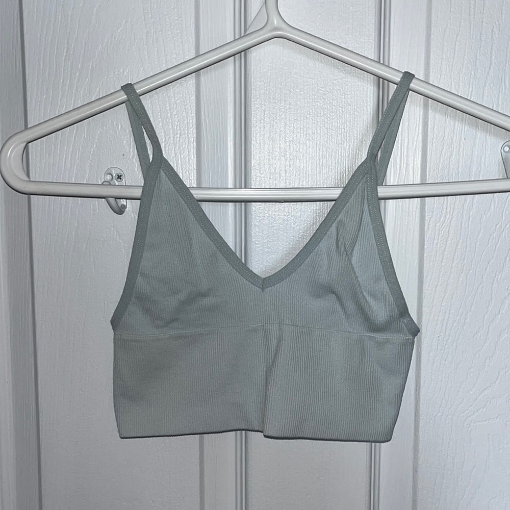 baby blue crop top